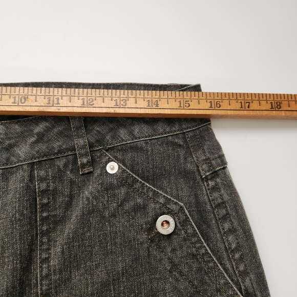 sundance wide leg bootcut vintage sundance grey womens jean sz 12 boho hippy 80s - Picture 6 of 7